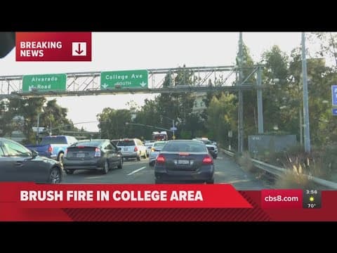 College Area brush fire caused major traffic delays