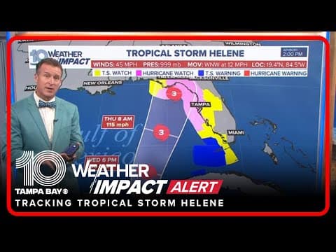 Tracking the Tropics: Tropical Storm Helene | 2 p.m. Tuesday update