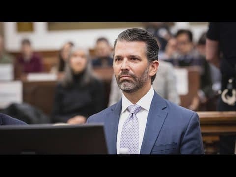 Donald Trump Jr. testifies for defense in family's civil fraud trial