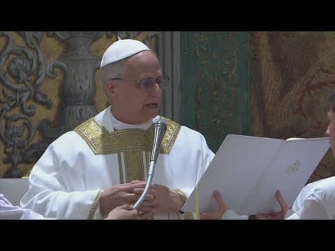 Pope Leo XIV celebrates first Mass in Sistine Chapel