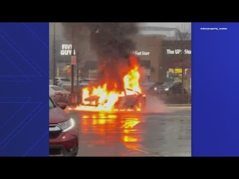 Video captures car fire, explosion in Northeast DC
