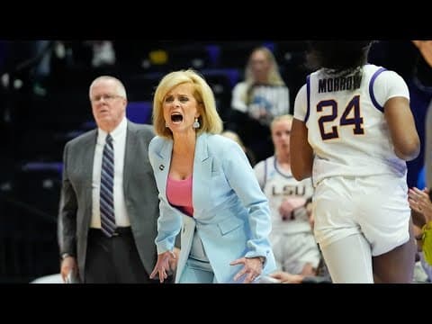 Watch live: LSU post-game presser following 70-60 first-round win in NCAA Tournament