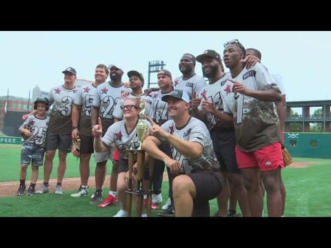 Ohio State football players step up to the plate for annual Cardale Jones Charity Softball Game