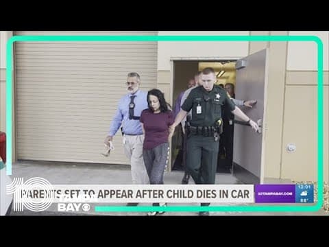 Parents of child who died in hot car to appear in court on Friday