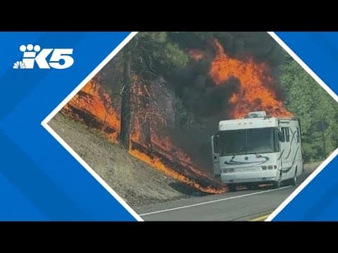 Motorhome sparks 12 acre brush fire
