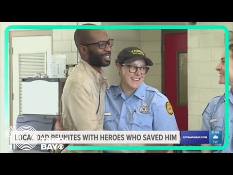 Local heart attack survivor reunites with first responders who saved him