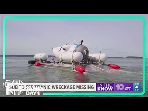 Search underway for missing submarine that takes people to see Titanic