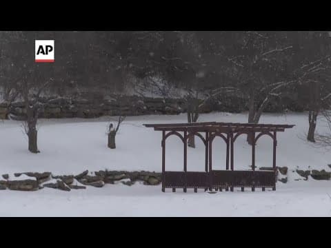 Snow falls in Midwest while California prepares for heavy rain