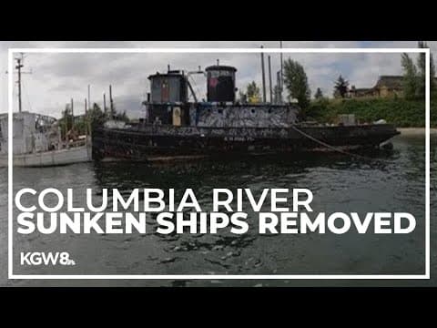 Coast Guard will remove the second sunken ship from the Columbia River