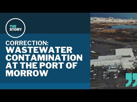 Port of Morrow's wastewater and contaminated wells | Correction
