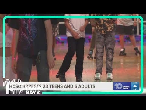 More than 20 teens arrested after chaos erupts near skating rink in Brandon