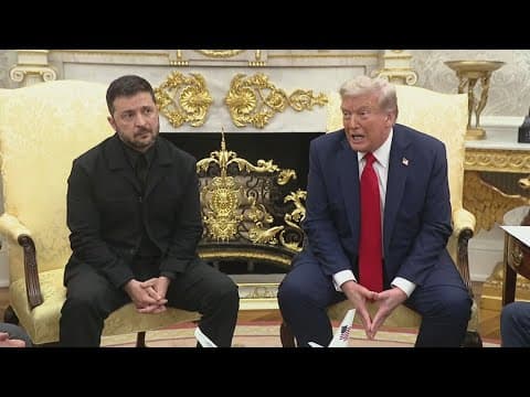 Trump meets with Zelenskyy and other European leaders