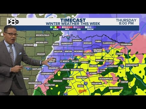 DFW snow forecast: Wintery weather moves into west North Texas