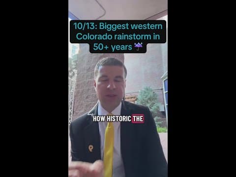 10/13: Biggest western Colorado rainstorm in 50+ years ☔️