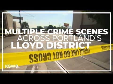 Police investigating three separate crime scenes that are connected in the Lloyd District