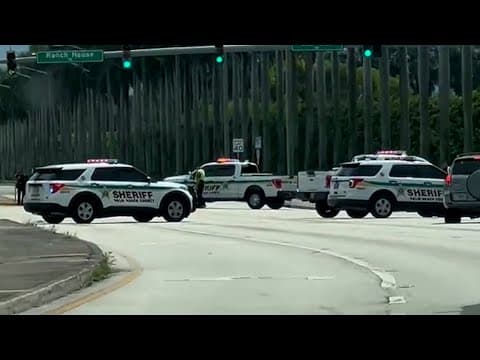 Police outside Mar-a-Lago after shots fired near where Trump was golfing