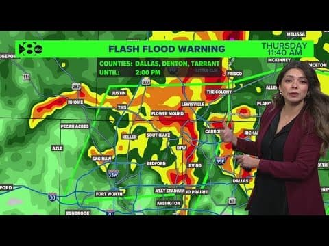DFW Weather: Severe storm, flash flood warnings issued in North Texas