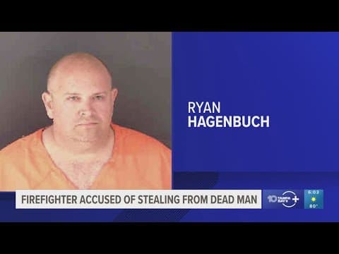 Sarasota County firefighter accused of stealing money from dead man during service call