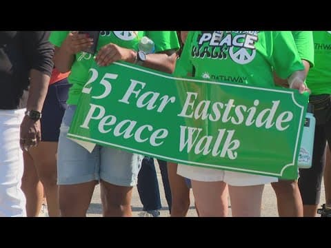 Community on Indy's far east side walks for end to gun violence