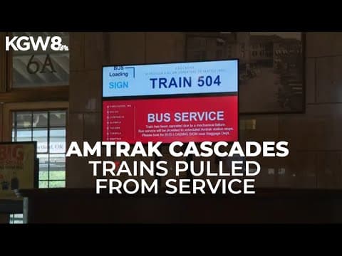 Amtrak Cascades line reduced to single train due to mechanical issue