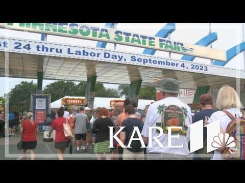 And they're off! First fans enter the Minnesota State Fair gates