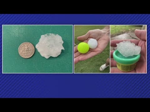 DFW Weather | Massive hail falls across North Texas on Monday evening