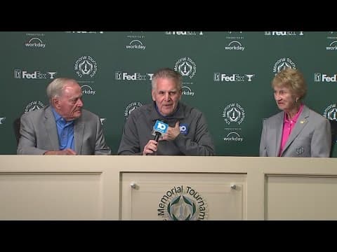Memorial Tournament: 10TV's Dom Tiberi sits down with Jack, Barbara Nicklaus during practice rounds