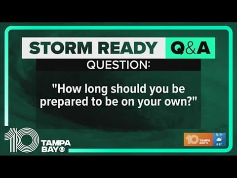 How long should you be prepared to be on your own during a hurricane? Here's what you need to know