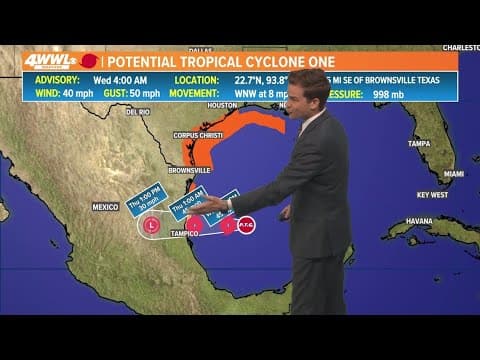 Wednesday, 6am Tropical Update: Regardless of a name, heavy rain main threat for Texas
