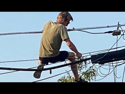 Copper thieves caught on camera 'risking death' to steal utility lines in North Texas