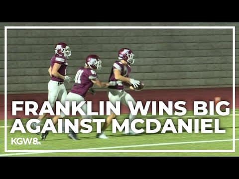 Franklin wins big against McDaniel | Friday Night Football