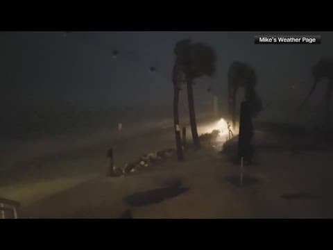 Live videos of Hurricane Milton making landfall in Florida