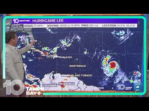 Tracking the Tropics: Lee becomes a hurricane, remains on track to become a powerful storm