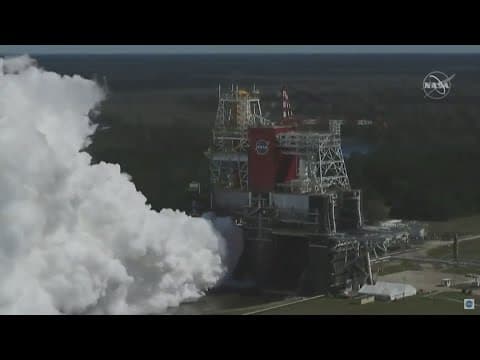 Stennis holds rocket engine test ahead of moon trip
