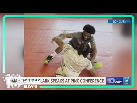 MMA star Zion Clarks speaks at PINC Conference in Sarasota