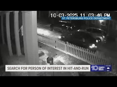 St. Pete police looking for driver who was in the area of a hit-and-run that killed a woman