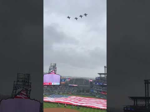 F-16 Fighting Falcon Flyover at Rockies Home Openrr