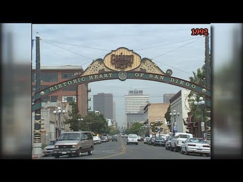 San Diego's Gaslamp Quarter in 1974/1992