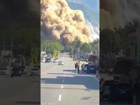 New video of Taiwan earthquake aftermath