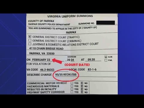 Driver caught doing 95 in a 35MPH zone