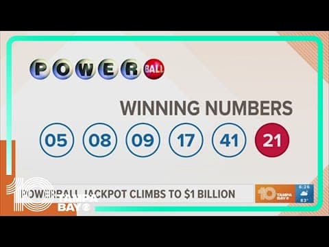 Powerball jackpot climbs to $1B Monday; $1M ticket sold in Florida