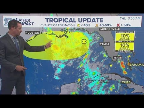 Disturbance in Atlantic could move across Florida and into the Gulf
