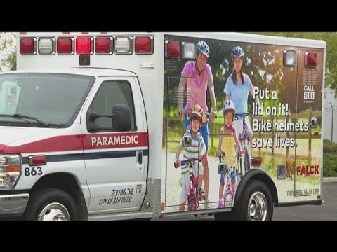 Falck San Diego unveils 4 new ambulances wrapped in safety messages
