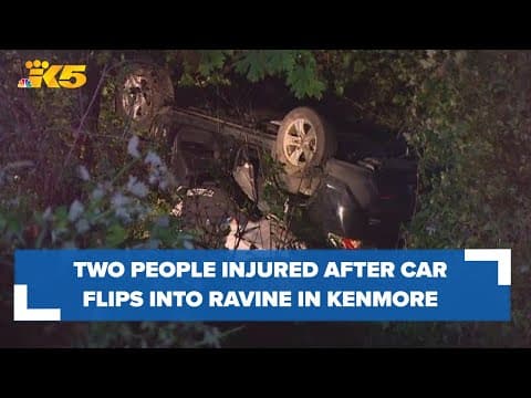 Two people hospitalized after car crashes in Kenmore