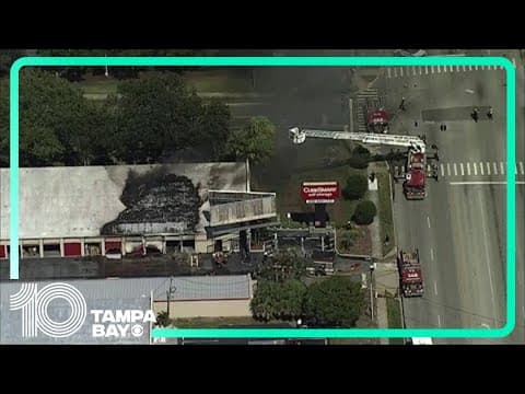 Sky10: Multiple St. Pete storage units on fire