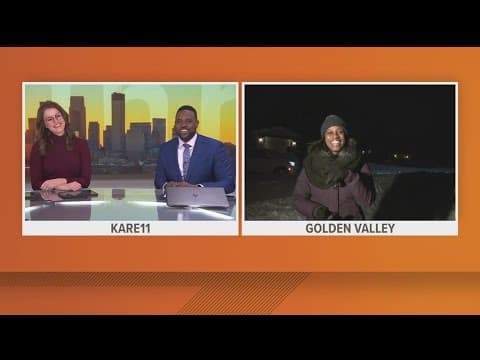 Golden Valley crews hard at work to clear snow from streets, sidewalks Friday morning