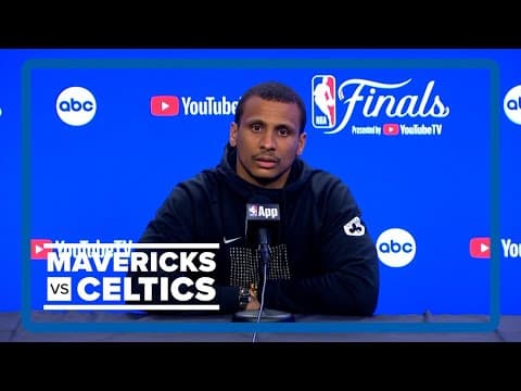 NBA Finals Game 4: Celtics coach Joe Mazzulla takes media questions during pregame press conference