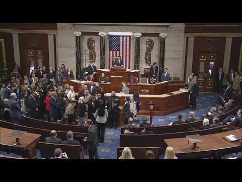 Al Green censured after Trump speech disruption