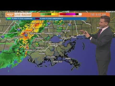 Scattered showers and potential flooding in some areas today