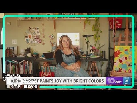 Filipino artist JUJMO paints joy with bright colors across the Tampa Bay-area